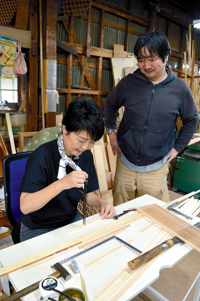 仕上がりの美しさを左右する「墨付け」は、重要な工程です