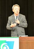 池上流ニュース解説を披露　新聞の有用性も訴え　宇都宮で記念講演