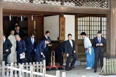 自民保守系が靖国神社を参拝