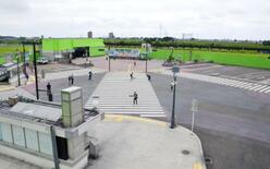 渋谷交差点再現セット閉鎖