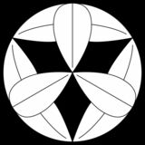 九枚笹（くまいざさ） 〈植物紋　竹笹〉