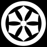 丸に六つ剣（まるにむっつけん）〈器材紋　剣〉