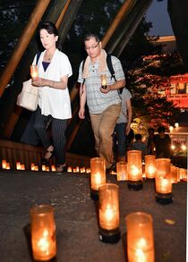慈光寺で千燈明　宇都宮