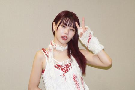 　ライブ前に取材に応じたアイナ・ジ・エンド＝２０２５年１０月３１日、東京都江東区