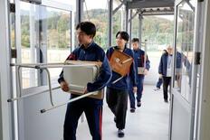 被災の門前高校、仮設校舎へ