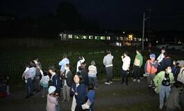 田んぼ公園でホタル観察会