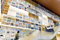 吹き抜けが芸術作品に