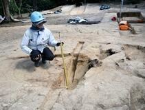 備中国分尼寺跡に「塔の遺構」
