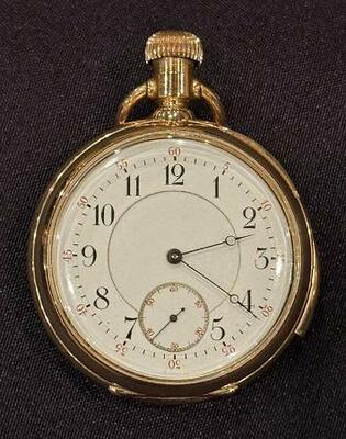 　タイタニック号の乗客が所有していた懐中時計（Ｈｅｎｒｙ　Ａｌｄｒｉｄｇｅ　＆　Ｓｏｎ　Ｌｔｄ提供・共同）