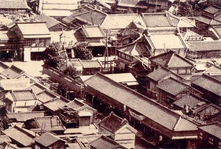 　フジクラの創業地である神田淡路町の当時の風景