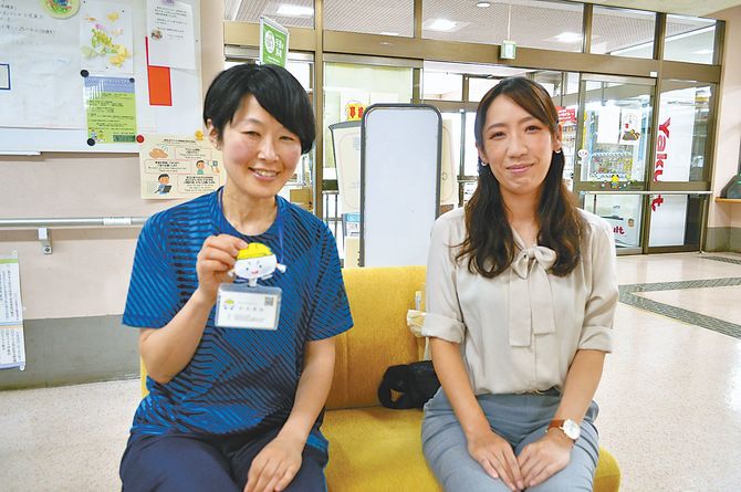 さのボラねっとの松永さん㊧と大久保さん