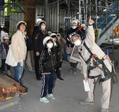 工事の裏側つぶさに　真岡で交流拠点建設の現場見学