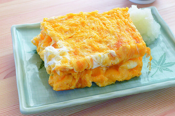 太平山名物の「玉子焼き」。ちょっと甘めでふんわり