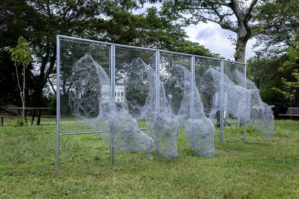 六甲山ビジターセンターで展示されている受賞作「食事の風景」
