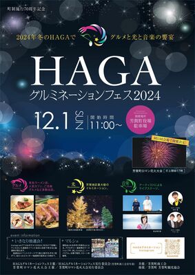 ＨＡＧＡグルミネーションフェスのポスター