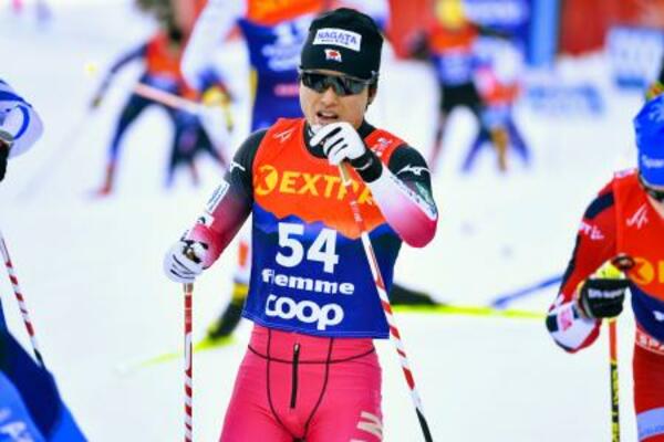 男子10キロフリーで27位の広瀬崚=イタリア・テーゼロ(共同)