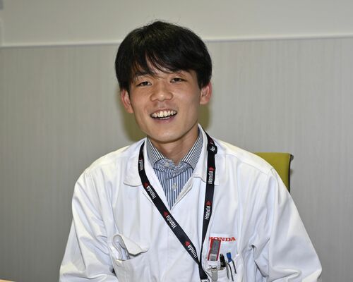 北海道マラソン男子で２位となった吉岡。普段は芳賀町のホンダで働く＝芳賀町