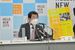 ＪＲ宇都宮駅東口の新施設での集団接種利用を呼びかける佐藤市長