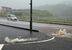 排水溝から湧き上がる水＝14日午後１時５分、那珂川町馬頭（画像は一部加工しています）