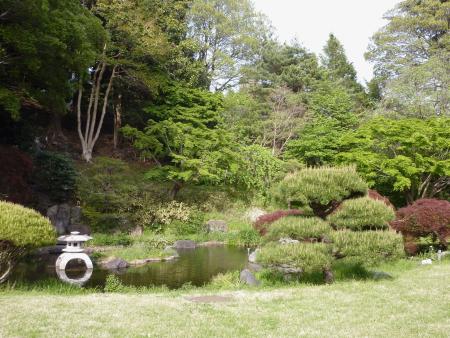 　菅刈公園の日本庭園＝東京都目黒区
