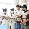 縄文人の暮らしを体感　栃木市小野寺小で特別授業　児童22人が文様作りに挑戦