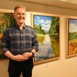 温かな色彩で雄大な自然描く　オランダ出身の元教師ハンスさんが個展　栃木…