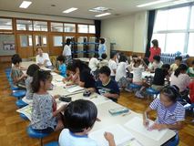 見出しを考える／大田原市佐久山小３、４年
