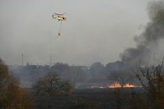 【夕刊】思川河川敷の火災は鎮火