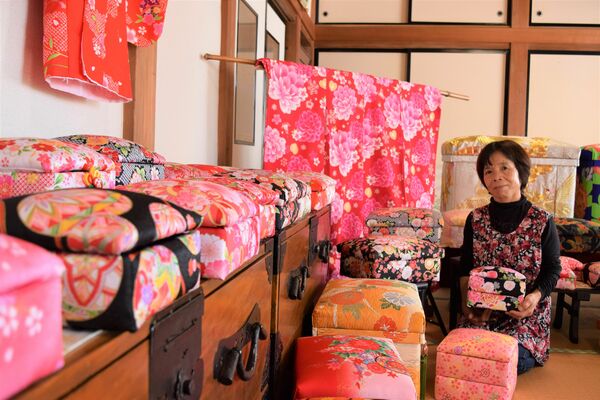 展示する作品と中川さん