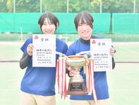 インターハイ栃木県予選ソフトテニス女子個人、螺良・阿久津組（白鴎大足利）が初優勝　同門対決制す