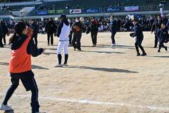 キャッチボールで熱戦