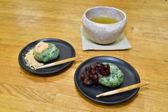レンジで作る♪春菊の草餅風