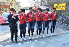「一戦一戦を大切に」ブリッツェンが多気山不動尊で必勝祈願