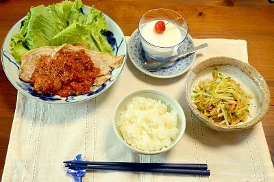 肉の献立