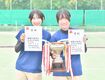 インターハイ栃木県予選ソフトテニス女子個人、螺良・阿久津組（白鴎大足利）が初優勝　同門対決制す