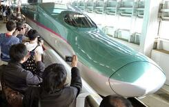 白鳥が「はやぶさ」止める