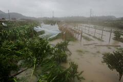 台風9号中国に上陸、多数避難
