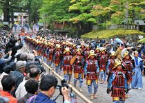 日光東照宮で秋の千人武者行列