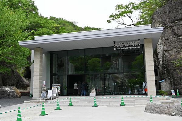 新しくなった大谷資料館のエントランス