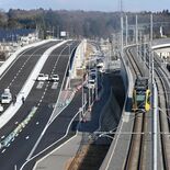 「野高谷のダブル立体」30日開通　宇都宮の国道408号、LRTと併走