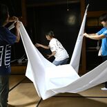 巨大折り鶴も作れちゃう　ORIGAMIのまち上三川　10月に文化財住宅…