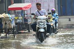 ジャカルタに洪水多発
