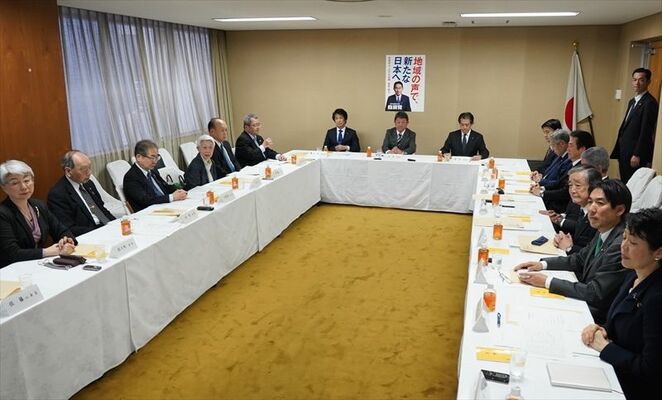 自民党派閥の政治資金パーティー裏金事件を受け開かれた党紀委員会＝４日午後、東京・永田町の党本部