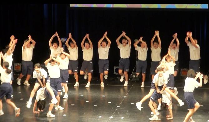 何度も構成を変え、練習を重ねた馬跳び。全国大会で躍動感あふれる演技を披露しました。