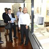 喜連川家の末裔らが大田原で研修 大関家ゆかりの地を巡る NHK「風、薫る」記念碑も