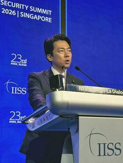 小泉防衛相、中国の主張を非難
