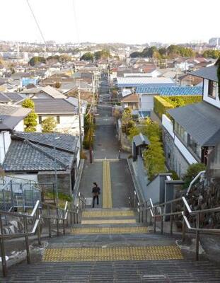 　聖蹟桜ケ丘の高台から市街地を見下ろす＝東京都多摩市