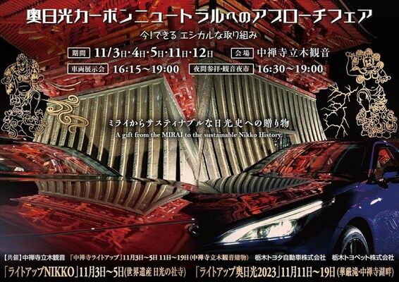 夜間参拝のポスター