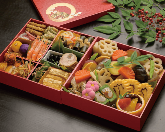 新年を祝う華やかな二段重おせち24品（約3～4人前）