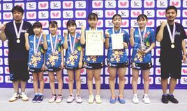 卓桜会、６年ぶり３度目の日本一　全日本クラブ卓球選手権大会